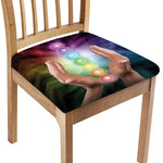 Seven Chakras Energy Print Chair Cushion Cover