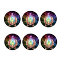 Seven Chakras Energy Print Coaster Set