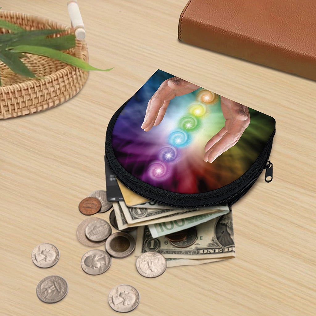 Seven Chakras Energy Print Coin Purse