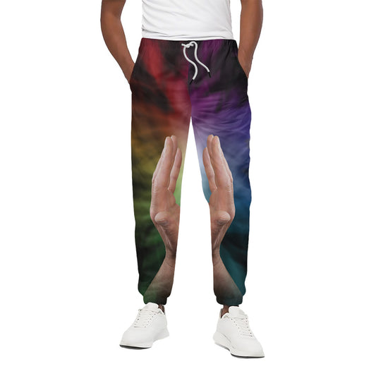 Seven Chakras Energy Print Cotton Pants