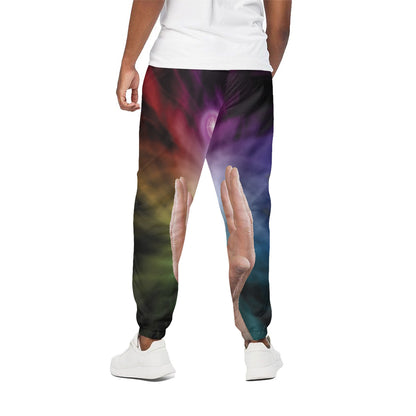 Seven Chakras Energy Print Cotton Pants