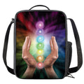 Seven Chakras Energy Print Crossbody Lunch Bag