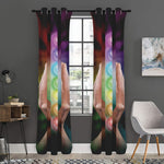 Seven Chakras Energy Print Curtain