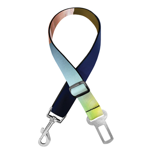 Seven Chakras Energy Print Dog Seat Belt