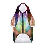 Seven Chakras Energy Print Dog Zip Up Hoodie