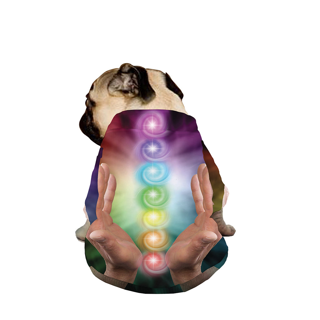 Seven Chakras Energy Print Dog Zip Up Jacket