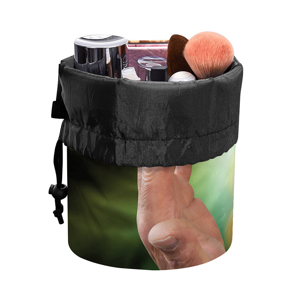 Seven Chakras Energy Print Drawstring Makeup Bag
