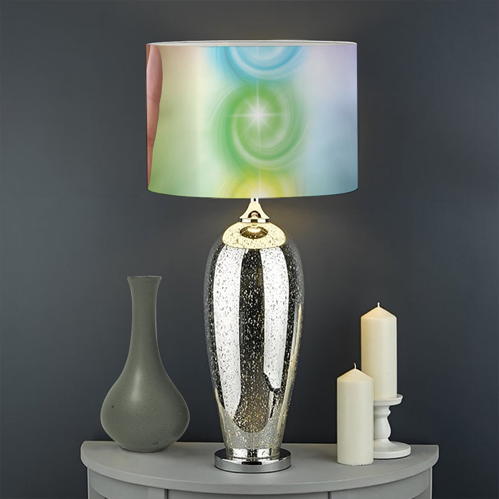 Seven Chakras Energy Print Drum Lamp Shade