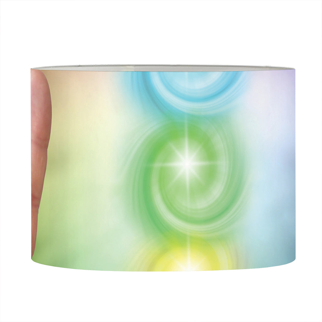 Seven Chakras Energy Print Drum Lamp Shade