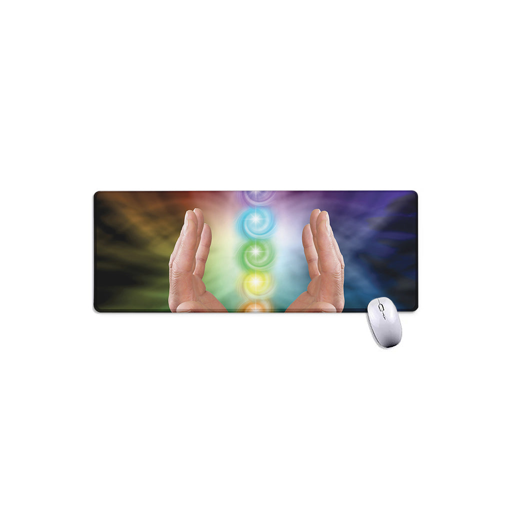 Seven Chakras Energy Print Extended Mouse Pad