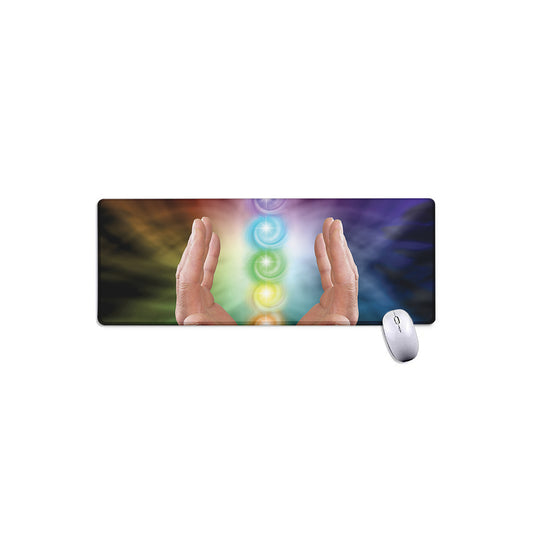 Seven Chakras Energy Print Extended Mouse Pad