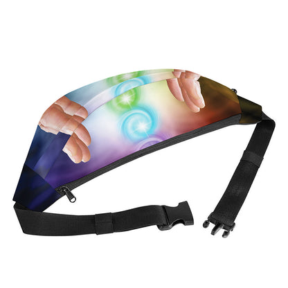 Seven Chakras Energy Print Fanny Pack