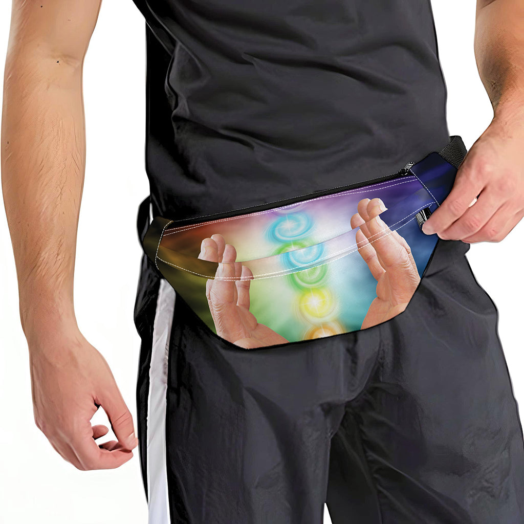 Seven Chakras Energy Print Fanny Pack