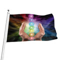 Seven Chakras Energy Print Flag