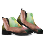 Seven Chakras Energy Print Flat Ankle Boots