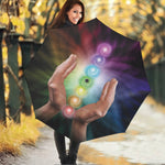 Seven Chakras Energy Print Foldable Umbrella