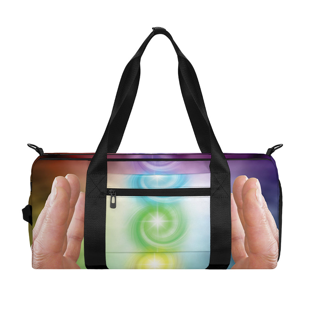 Seven Chakras Energy Print Gym Bag