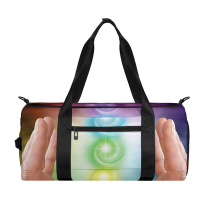 Seven Chakras Energy Print Gym Bag