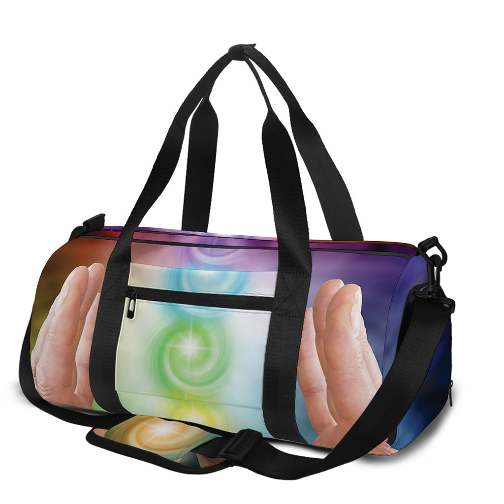 Seven Chakras Energy Print Gym Bag