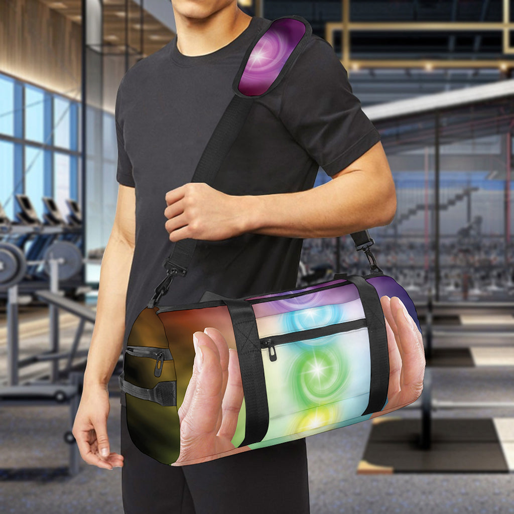 Seven Chakras Energy Print Gym Bag