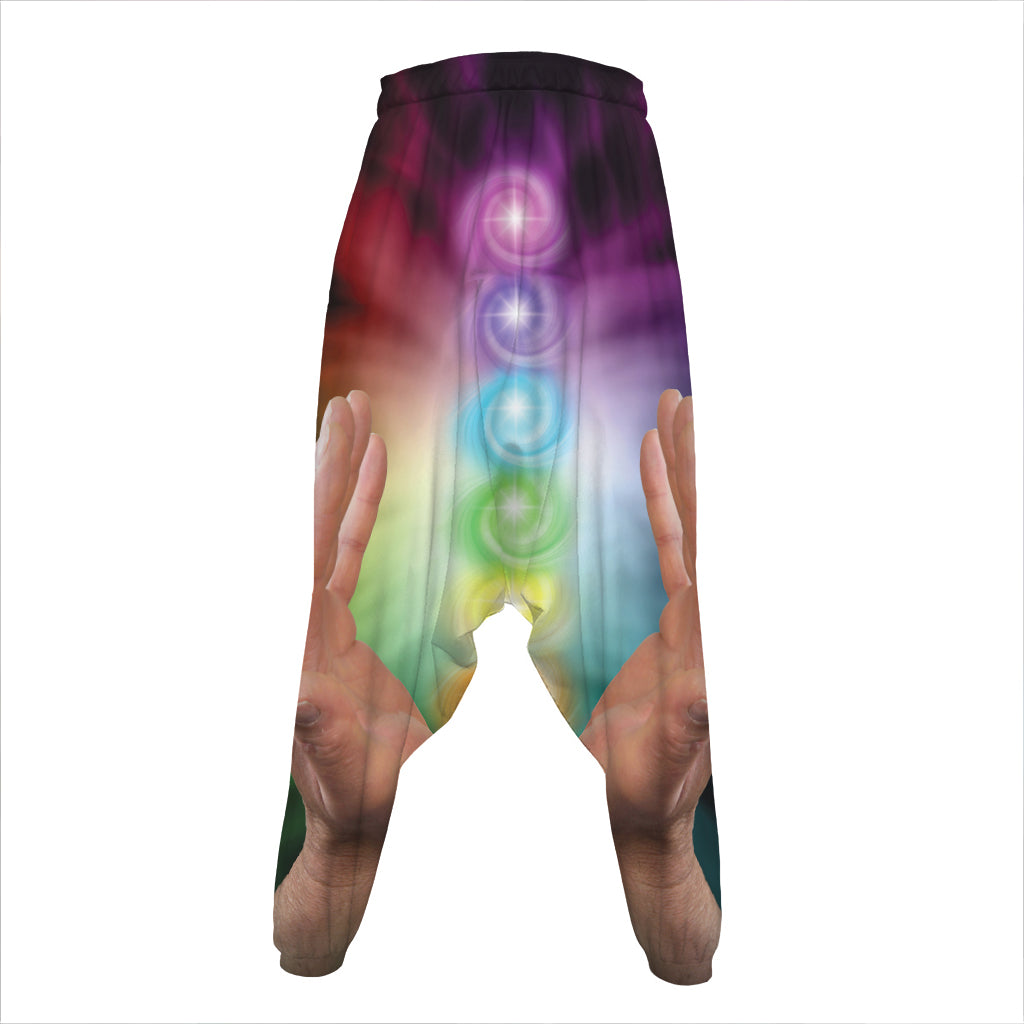 Seven Chakras Energy Print Hammer Pants