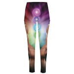 Seven Chakras Energy Print High-Waisted Pocket Leggings