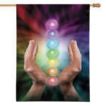 Seven Chakras Energy Print House Flag