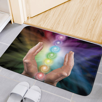 Seven Chakras Energy Print Indoor Door Mat