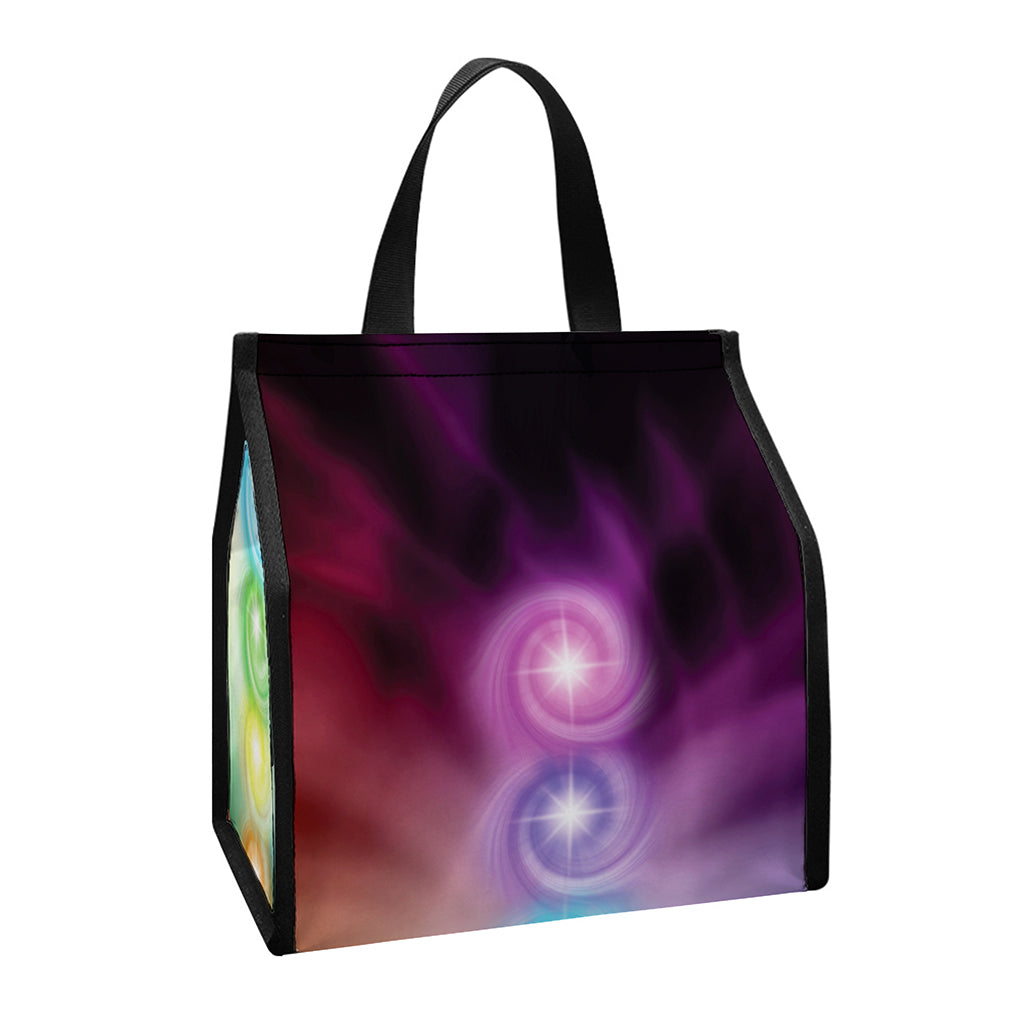 Seven Chakras Energy Print Insulated Lunch Tote