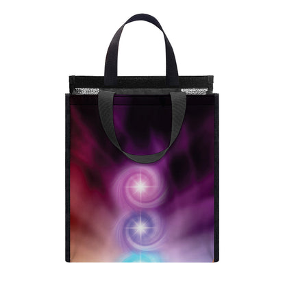 Seven Chakras Energy Print Insulated Lunch Tote