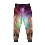 Seven Chakras Energy Print Jogger Pants