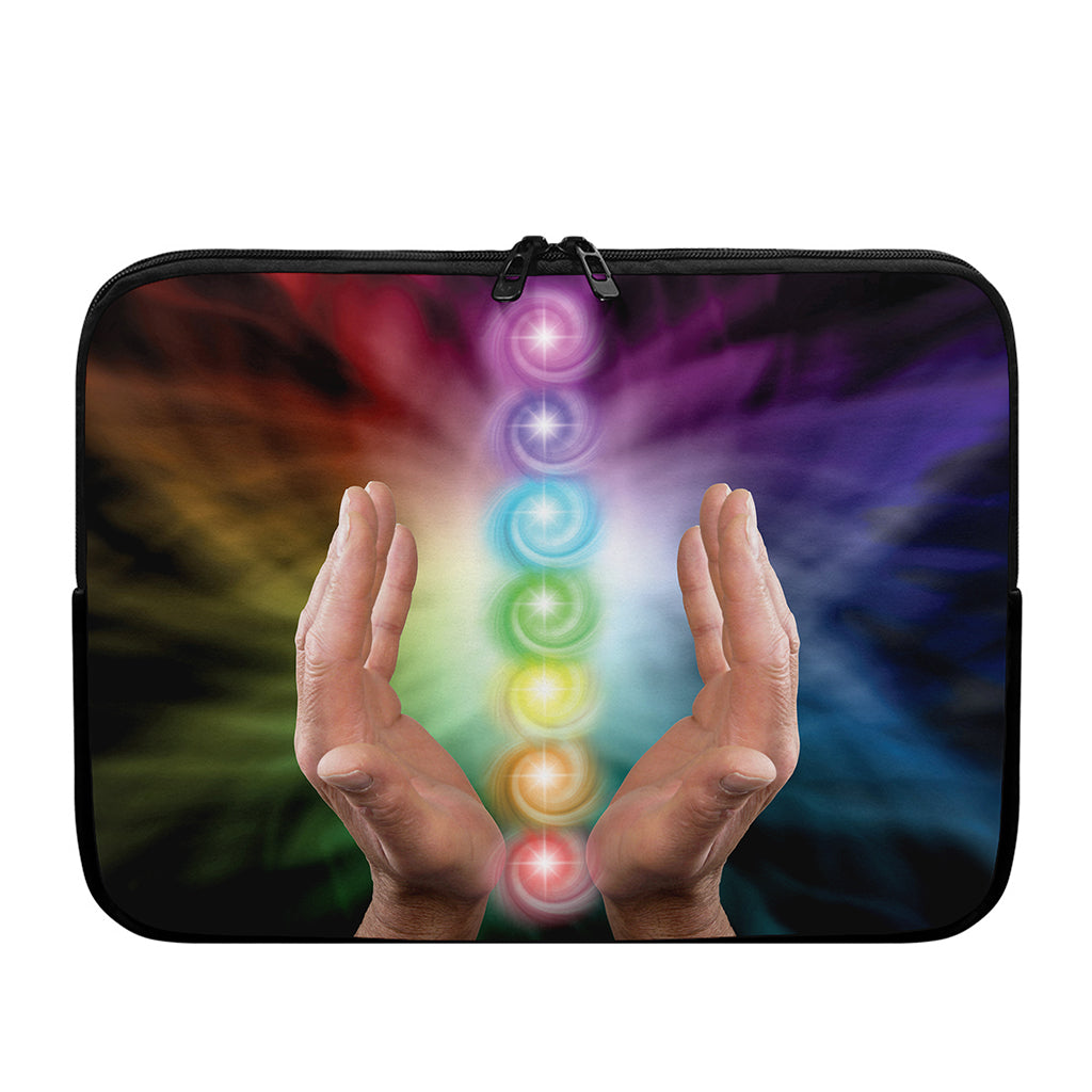 Seven Chakras Energy Print Laptop Sleeve