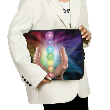 Seven Chakras Energy Print Laptop Sleeve