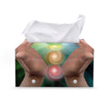 Seven Chakras Energy Print Leather Tissue Box Cover