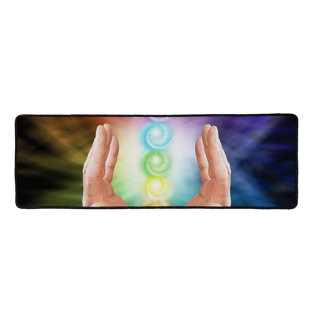 Seven Chakras Energy Print Long Kitchen Mat