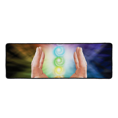 Seven Chakras Energy Print Long Kitchen Mat
