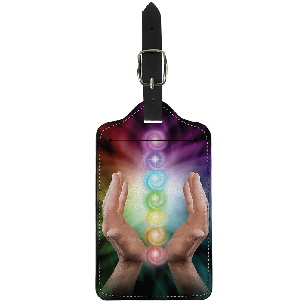Seven Chakras Energy Print Luggage Tag