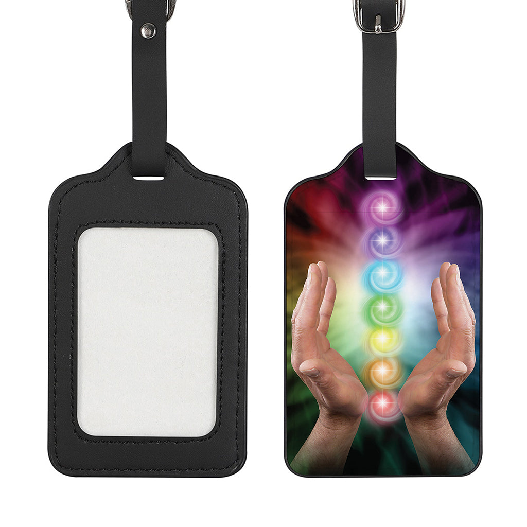Seven Chakras Energy Print Luggage Tag
