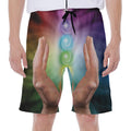 Seven Chakras Energy Print Men's Beach Shorts