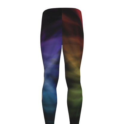 Seven Chakras Energy Print Men's leggings