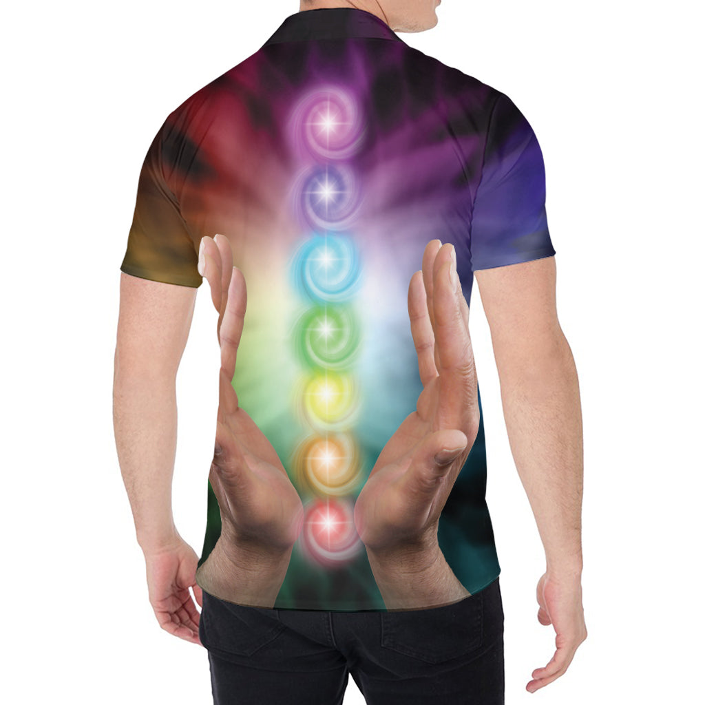 Seven Chakras Energy Print Men's Shirt