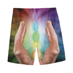 Seven Chakras Energy Print Men's Sports Shorts