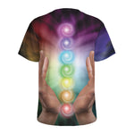 Seven Chakras Energy Print Men's Sports T-Shirt
