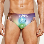 Seven Chakras Energy Print Men's Swim Briefs