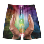Seven Chakras Energy Print Men's Swim Trunks