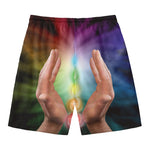 Seven Chakras Energy Print Men's Swim Trunks