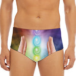 Seven Chakras Energy Print Men's Triangle Swim Briefs