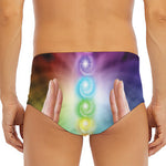 Seven Chakras Energy Print Men's Triangle Swim Briefs