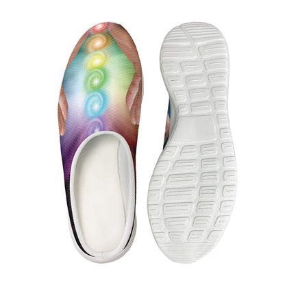Seven Chakras Energy Print Mesh Casual Shoes