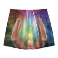 Seven Chakras Energy Print Mesh Shorts